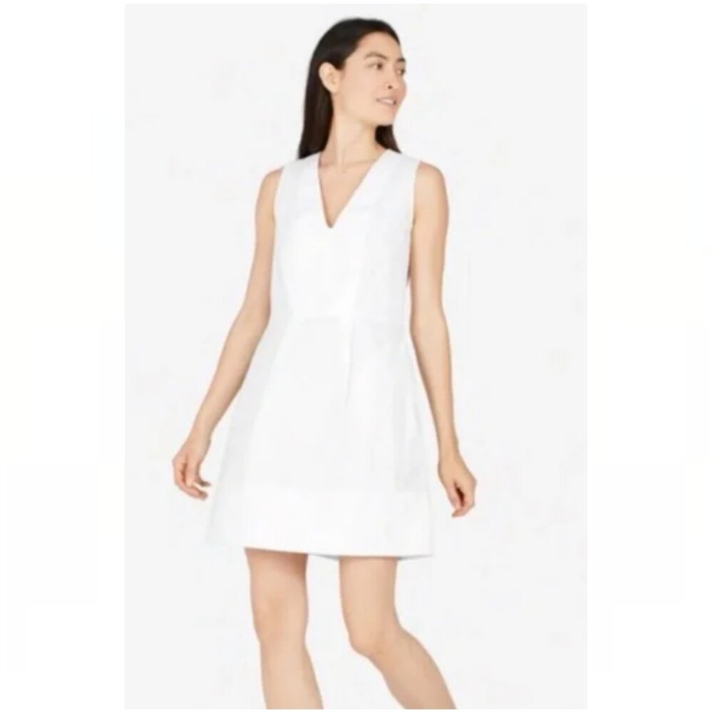 Everlane The Cotton Poplin V-Neck Tank Dress